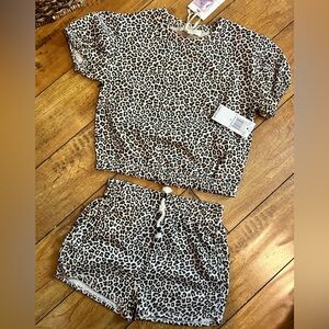 Jessica Simpson Leopard Short Set